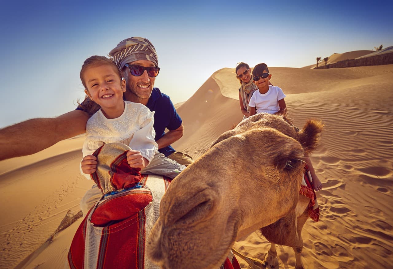 Western family in Abu Dhabi