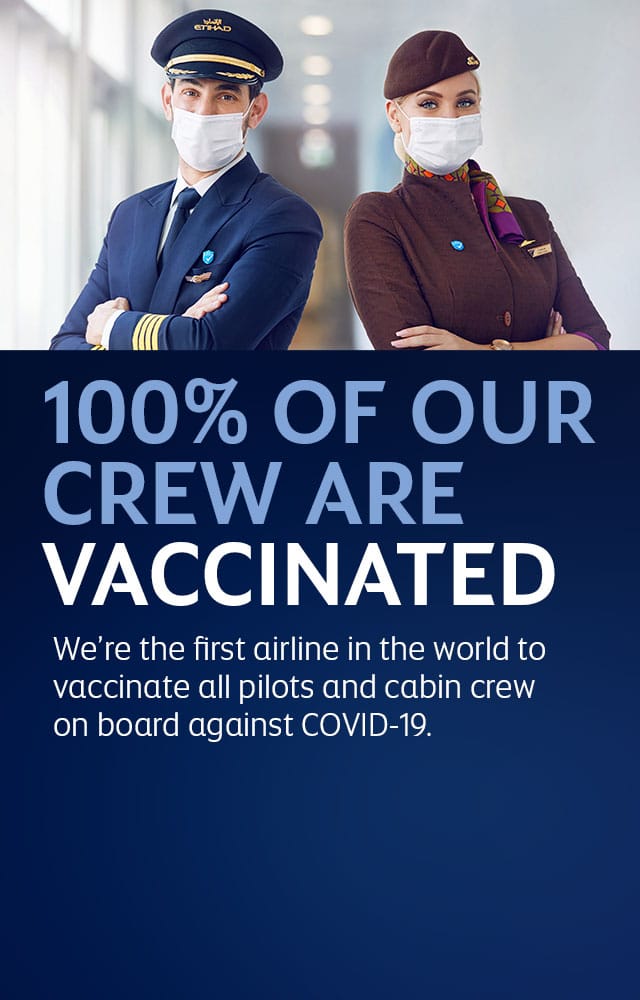 Cabin crew are vaccinated